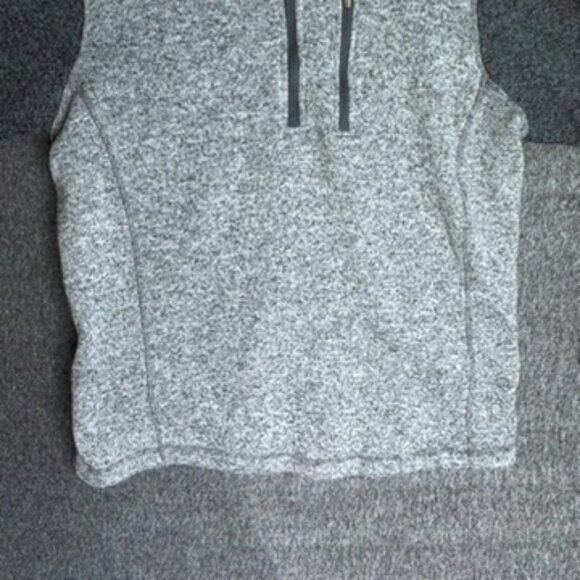 Woolrich Gray Colorblock Better Sweater Knit 1/4 Zip Pullover Men's SZ LG - Picture 3 of 6